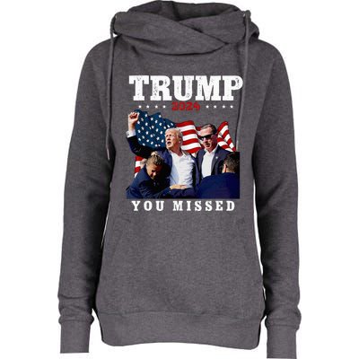 Trump Assasination Bloody Ear Bleeding Butler Pa Trump Womens Funnel Neck Pullover Hood