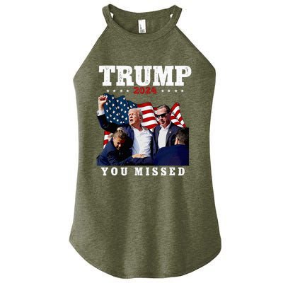 Trump Assasination Bloody Ear Bleeding Butler Pa Trump Women's Perfect Tri Rocker Tank