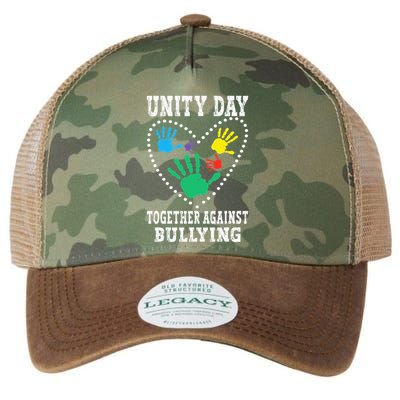 Together Against Bullying Orange Anti Bully Unity Day Legacy Tie Dye Trucker Hat