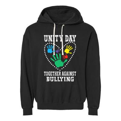 Together Against Bullying Orange Anti Bully Unity Day Garment-Dyed Fleece Hoodie