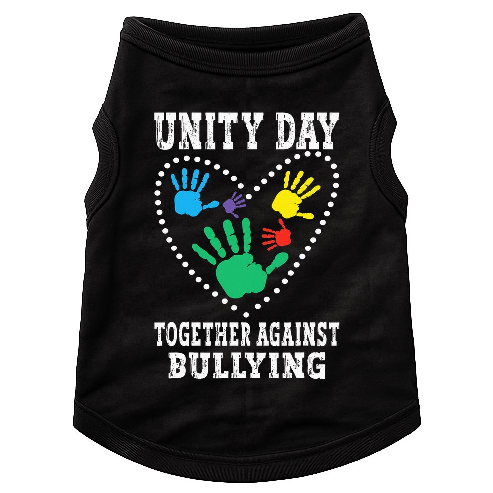 Together Against Bullying Orange Anti Bully Unity Day Doggie Tank
