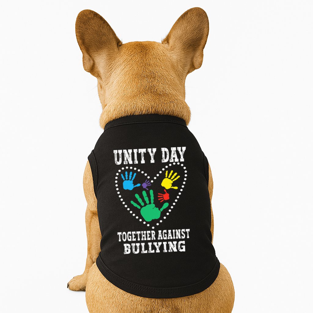 Together Against Bullying Orange Anti Bully Unity Day Doggie Tank