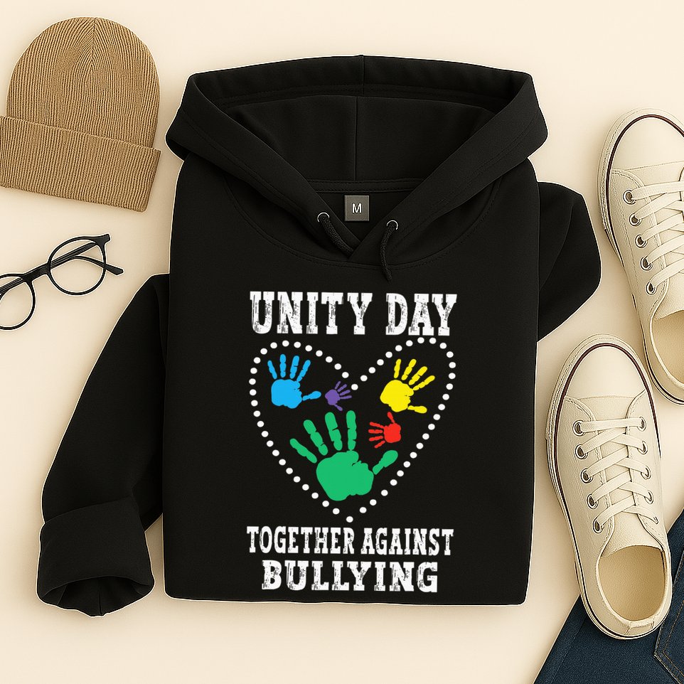 Together Against Bullying Orange Anti Bully Unity Day Hoodie