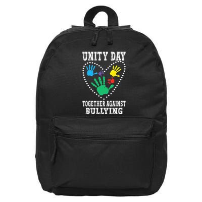 Together Against Bullying Orange Anti Bully Unity Day 16 in Basic Backpack