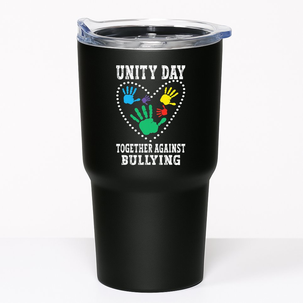 Together Against Bullying Orange Anti Bully Unity Day Tumbler