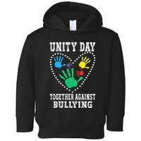 Together Against Bullying Orange Anti Bully Unity Day Toddler Hoodie