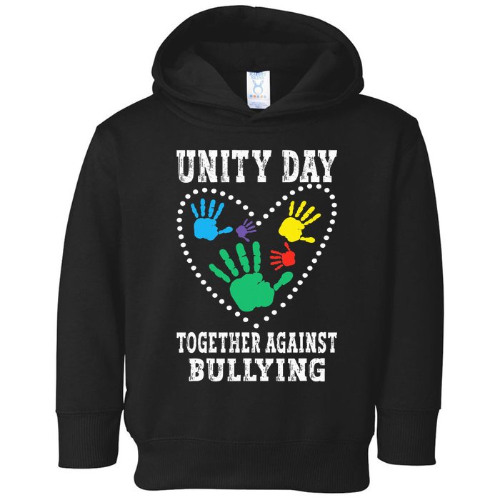 Together Against Bullying Orange Anti Bully Unity Day Toddler Hoodie