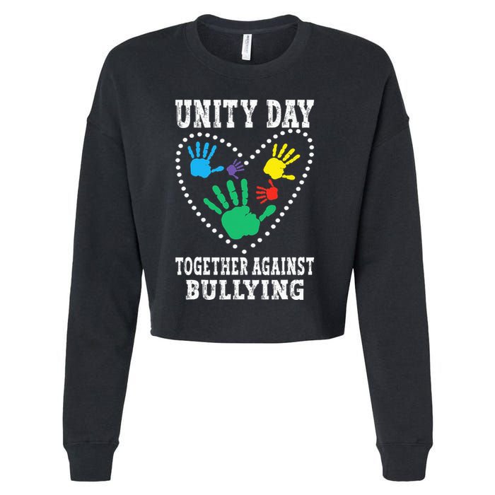 Together Against Bullying Orange Anti Bully Unity Day Cropped Pullover Crew
