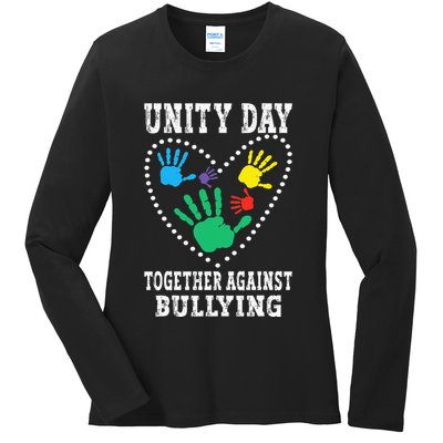 Together Against Bullying Orange Anti Bully Unity Day Ladies Long Sleeve Shirt