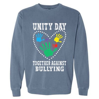Together Against Bullying Orange Anti Bully Unity Day Garment-Dyed Sweatshirt
