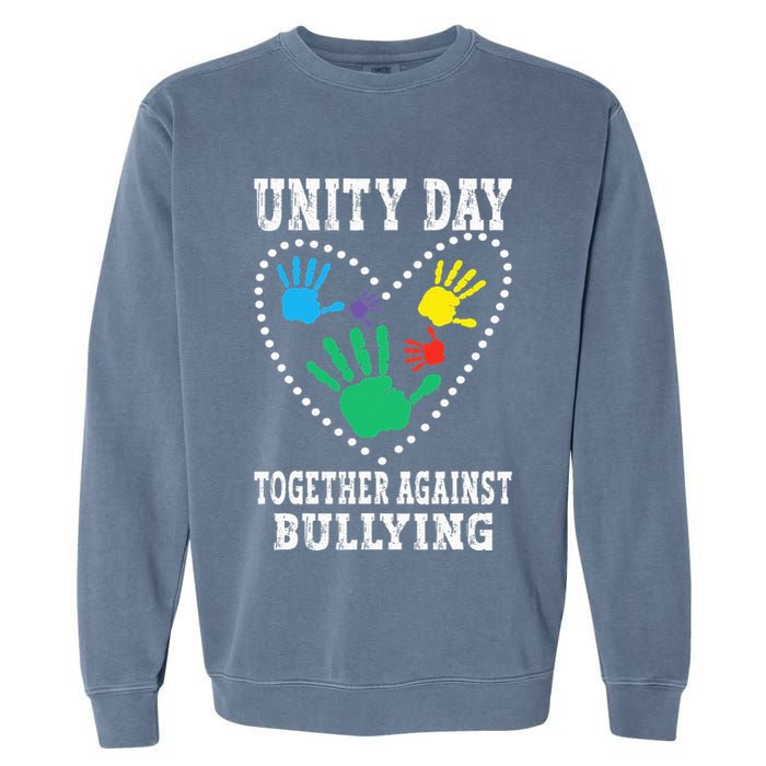 Together Against Bullying Orange Anti Bully Unity Day Garment-Dyed Sweatshirt
