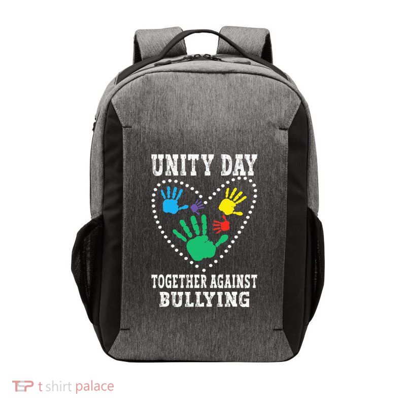 Together Against Bullying Orange Anti Bully Unity Day Vector Backpack