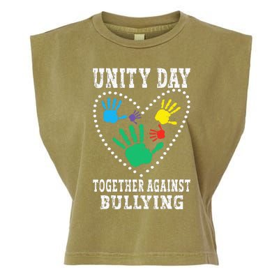 Together Against Bullying Orange Anti Bully Unity Day Garment-Dyed Women's Muscle Tee