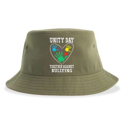 Together Against Bullying Orange Anti Bully Unity Day Sustainable Bucket Hat