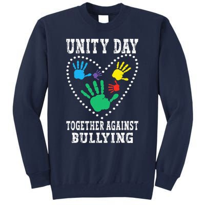 Together Against Bullying Orange Anti Bully Unity Day Tall Sweatshirt