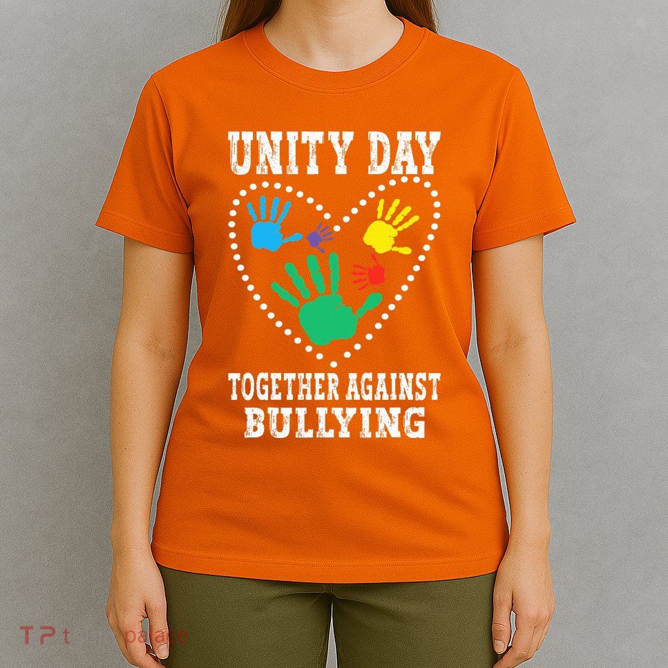 Together Against Bullying Orange Anti Bully Unity Day T-Shirt