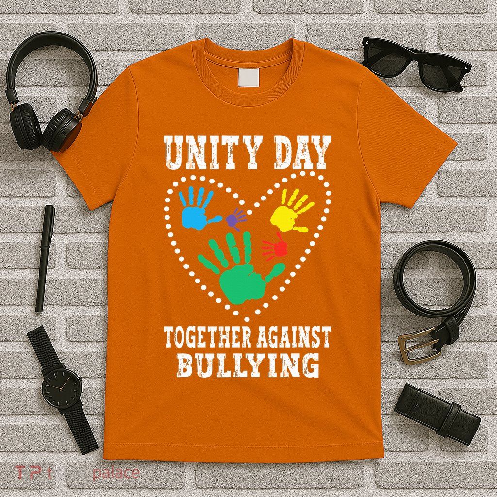 Together Against Bullying Orange Anti Bully Unity Day T-Shirt