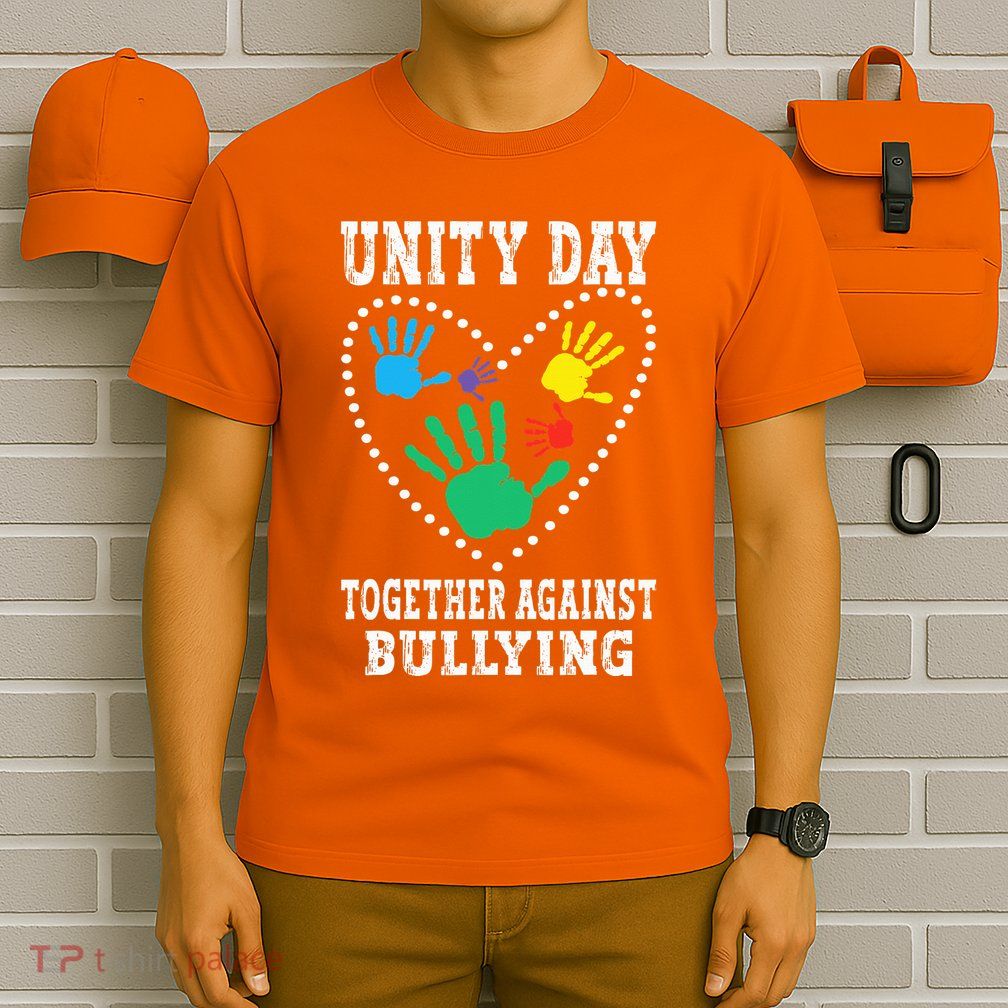 Together Against Bullying Orange Anti Bully Unity Day T-Shirt