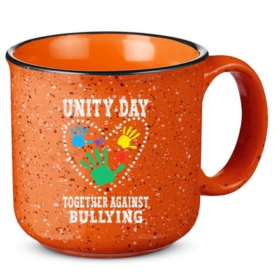 Together Against Bullying Orange Anti Bully Unity Day 15oz Campfire Ceramic Mug