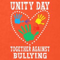 Together Against Bullying Orange Anti Bully Unity Day Poster