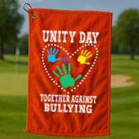 Together Against Bullying Orange Anti Bully Unity Day Golf Towel