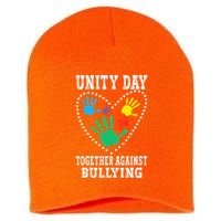 Together Against Bullying Orange Anti Bully Unity Day Short Acrylic Beanie