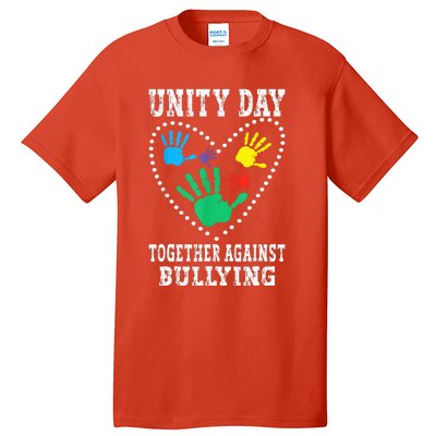 Together Against Bullying Orange Anti Bully Unity Day Tall T-Shirt