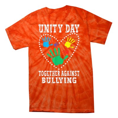 Together Against Bullying Orange Anti Bully Unity Day Tie-Dye T-Shirt