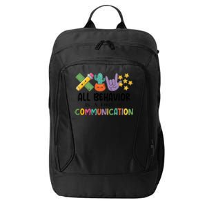 Teacher All Behavior Is A Form Of Communication City Backpack