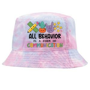 Teacher All Behavior Is A Form Of Communication Tie-Dyed Bucket Hat