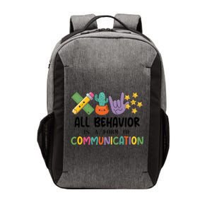 Teacher All Behavior Is A Form Of Communication Vector Backpack