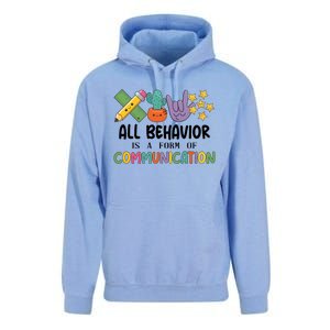 Teacher All Behavior Is A Form Of Communication Unisex Surf Hoodie