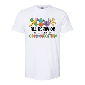 Teacher All Behavior Is A Form Of Communication Softstyle CVC T-Shirt