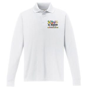 Teacher All Behavior Is A Form Of Communication Performance Long Sleeve Polo