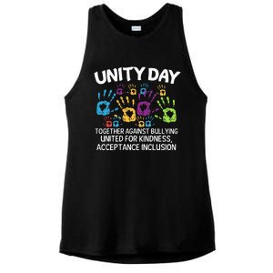 Together Against Bullying Orange Anti Bullying Unity Day Ladies PosiCharge Tri-Blend Wicking Tank