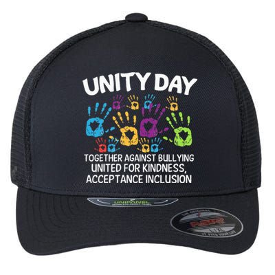 Together Against Bullying Orange Anti Bullying Unity Day Flexfit Unipanel Trucker Cap