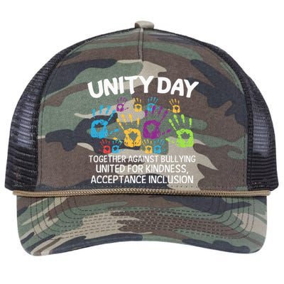 Together Against Bullying Orange Anti Bullying Unity Day Retro Rope Trucker Hat Cap