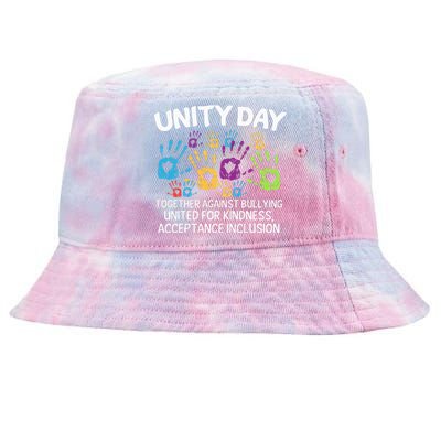 Together Against Bullying Orange Anti Bullying Unity Day Tie-Dyed Bucket Hat