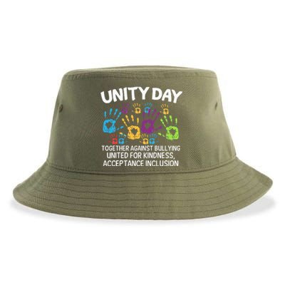 Together Against Bullying Orange Anti Bullying Unity Day Sustainable Bucket Hat