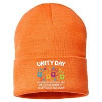 Together Against Bullying Orange Anti Bullying Unity Day Sustainable Knit Beanie