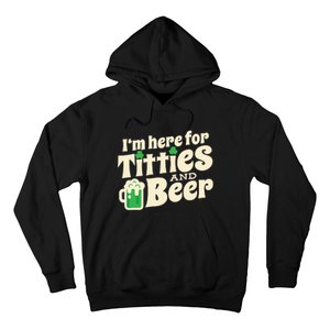 Titties And Beer Funny St Patricks Day Hoodie