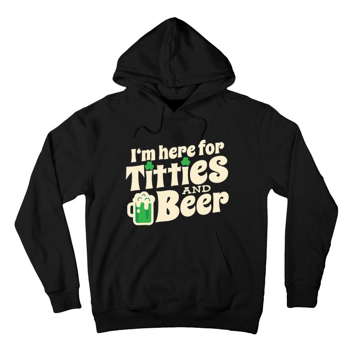 Titties And Beer Funny St Patricks Day Hoodie