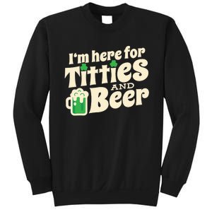 Titties And Beer Funny St Patricks Day Sweatshirt