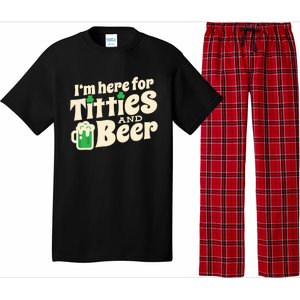 Titties And Beer Funny St Patricks Day Pajama Set