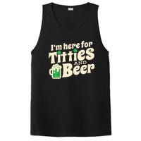 Titties And Beer Funny St Patricks Day PosiCharge Competitor Tank