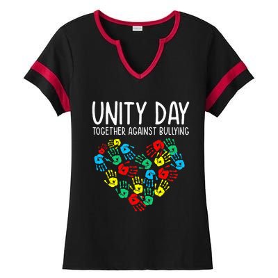 Together Against Bullying Unity Day Kindness Day Orange Ladies Halftime Notch Neck Tee