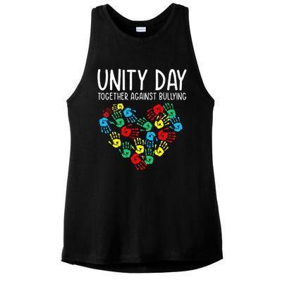 Together Against Bullying Unity Day Kindness Day Orange Ladies PosiCharge Tri-Blend Wicking Tank