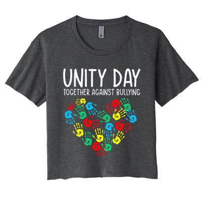 Together Against Bullying Unity Day Kindness Day Orange Women's Crop Top Tee