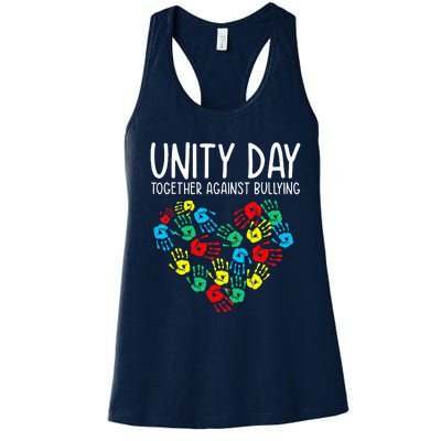 Together Against Bullying Unity Day Kindness Day Orange Women's Racerback Tank