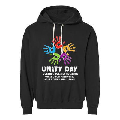 Together Against Bullying Orange Anti Bullying Unity Day Garment-Dyed Fleece Hoodie